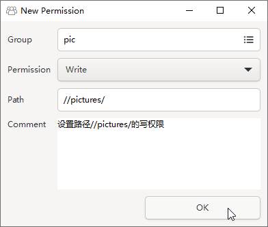 new permission dialog